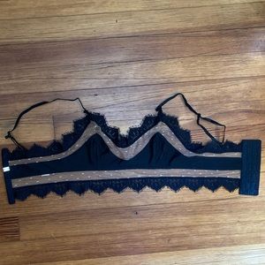 For Love and Lemons Skivvies Unlined Bra Size S